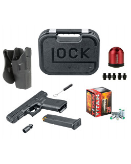 GLOCK 17 Gen5 9mm P.A.K. Set + Holster + Pyro...